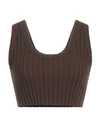 Cotton Citizen Woman Top Brown Size L Cotton, Elastane In Brown