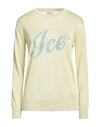 ICE PLAY ICE PLAY WOMAN SWEATER YELLOW SIZE S VISCOSE, POLYESTER, POLYAMIDE