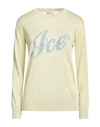 Ice Play Woman Sweater Yellow Size S Viscose, Polyester, Polyamide In Yellow