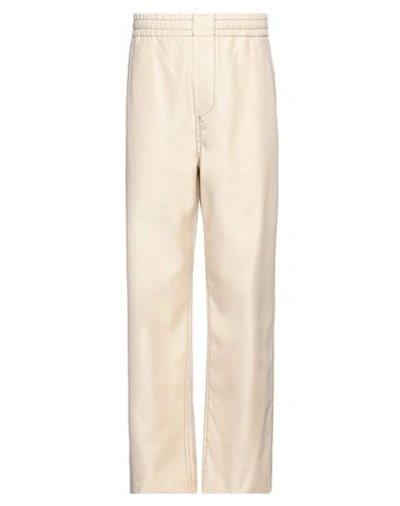 Sunnei Beige Bellidentro Jeans In 7507 Ecru/white Stri