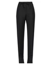 SPORTMAX SPORTMAX WOMAN PANTS BLACK SIZE 10 VISCOSE, LINEN