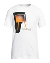 Armani Exchange Man T-shirt White Size Xs Cotton, Elastane