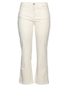 GUTTHA GUTTHA WOMAN PANTS CREAM SIZE M COTTON, ELASTANE