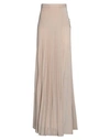Elisabetta Franchi Woman Maxi Skirt Beige Size 6 Viscose, Polyester, Polyamide, Elastane