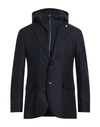 Luigi Bianchi Mantova Man Jacket Blue Size 44 Virgin Wool