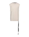 Ann Demeulemeester Man Tank Top Beige Size Xl Cotton