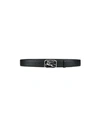 Etro Pegasus-buckle Leather Belt In Black