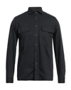 Xacus Man Shirt Black Size 17 Cotton