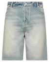 KENZO KENZO MAN DENIM SHORTS BLUE SIZE 33 COTTON