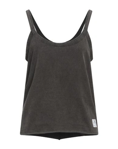 Department 5 Woman Tank Top Lead Size S Cotton In Grey