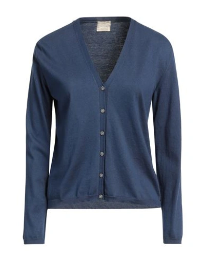 Massimo Alba Woman Cardigan Navy Blue Size Xs Cotton, Cashmere