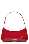 Jacquemus Le Bisou Ceinture Shoulder Bag In Red