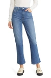PAIGE CLAUDINE RELAXED HIGH WAIST ANKLE FLARE JEANS