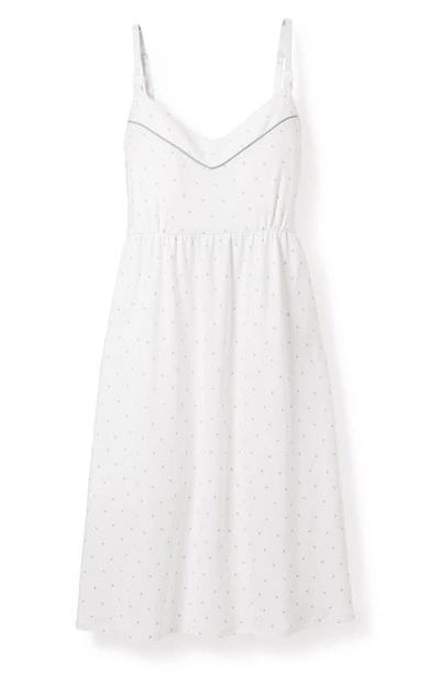 PETITE PLUME PETITE PLUME LUXE STAR PRINT PIMA COTTON MATERNITY NIGHTGOWN
