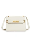 Saint Laurent Manhattan Mini Calfskin Crossbody Bag In White