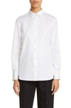 The Row Cotton Shirt With Button-down Design In White