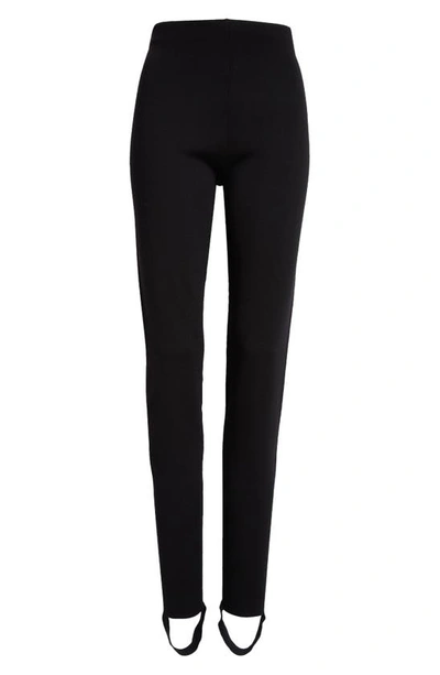 The Row Dyvan Stirrup Leggings In Black