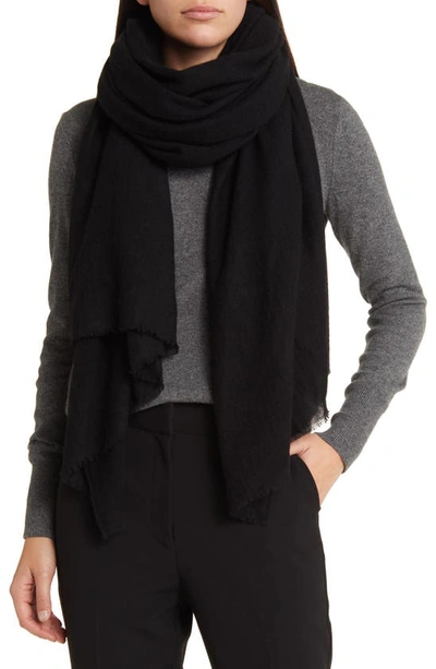 Vince Cashmere Scarf In Black