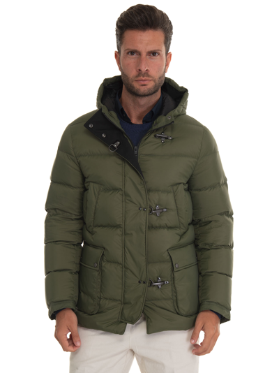 Fay Quilted Jacket In Green
