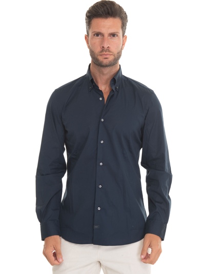 Fay Casual Shirt In Blue