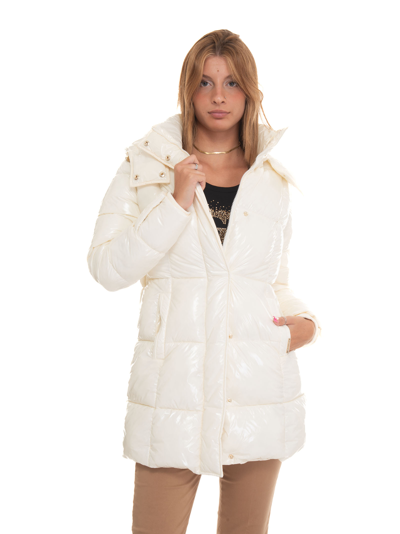 Liu •jo Quilted Jacket In Cream
