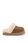 Ugg Disquette Sheepskin And Suede Comfort Slide