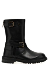 DOLCE & GABBANA LEATHER BOOTS BOOTS, ANKLE BOOTS BLACK