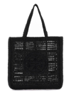 Tory Burch Ella Crochet Tote Bag In Black (black)