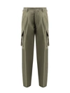 GUCCI COTTON CARGO TROUSER WITH GG FABRIC INSERTS