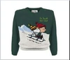 MC2 SAINT BARTH GREEN SWEATER FOR BOY WITH SNOOPY