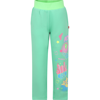 Billieblush Green Trousers For Girl With Logo In Green