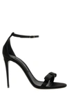 DOLCE & GABBANA SANDAL WITH BOW SANDALS BLACK