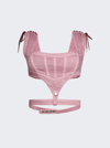 Jean Paul Gaultier Pink Knwls Edition Denim Tank Top In Lilac