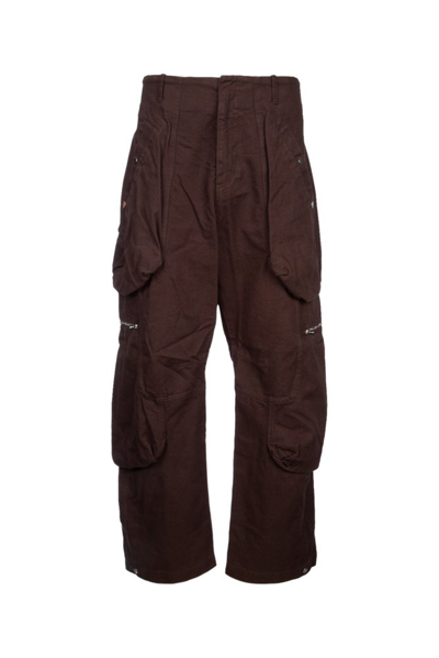 Jacquemus Multiple-pocket Straight-leg Trousers In Brown