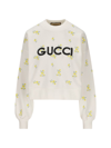 GUCCI GUCCI GG EMBROIDERED CROPPED SWEATSHIRT