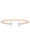 Meshmerise Diamond Bangle Bracelet In Rose
