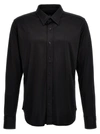 Tom Ford Cotton Silk Serge Fluid Fit Shirt In Black