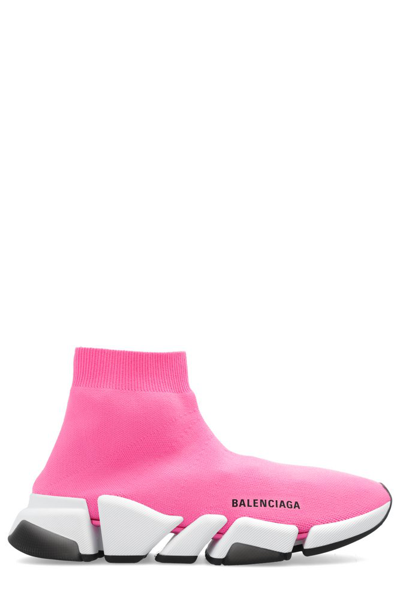 Balenciaga Speed 2.0 套穿式运动鞋 In Pink