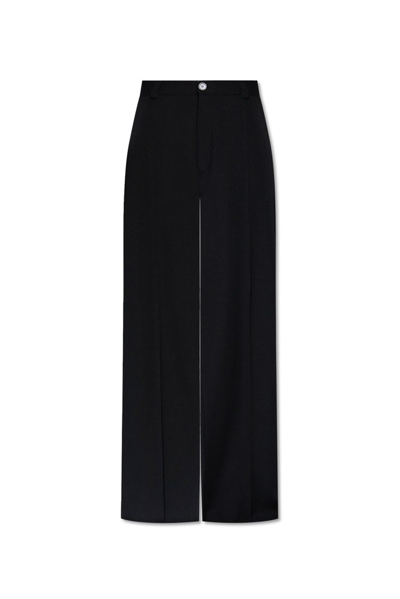 Balenciaga Double Front Trousers In Black