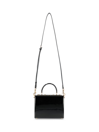 Dolce & Gabbana Charm Detailed Handbag In Black