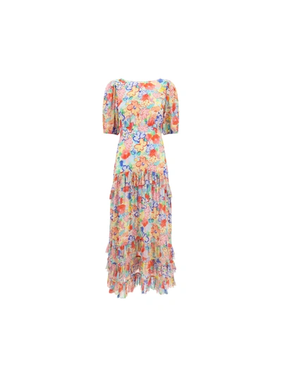 Rixo London Shireen Floral Maxi Dress In Goan Floral Multi