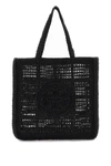 Tory Burch Ella Crochet Tote Bag In Black