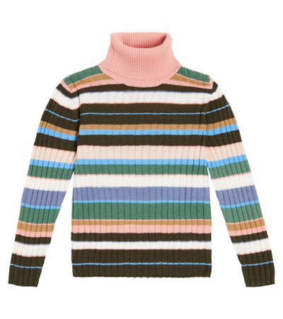 Il Gufo Kids' Striped Sweater In Multicoloured