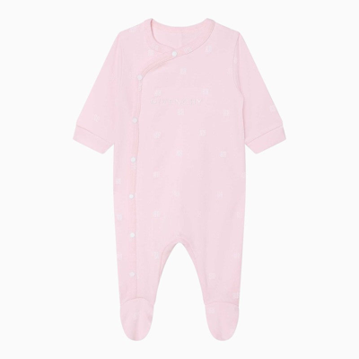 Givenchy Babies'  Pink Bodysuit With Embroidered Logo Unisex