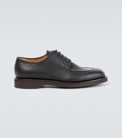 John Lobb City Ii Leather Oxford Shoes In Black