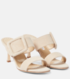 MANOLO BLAHNIK GABLE SUEDE SANDALS