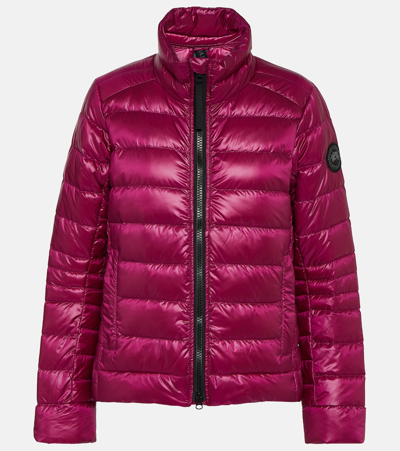 Canada Goose Cypress Down Jacket In Black Disc/city Magenta