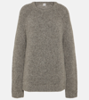 Totême Llama Wool-blend Sweater In Grey