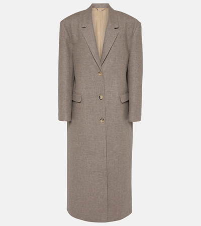 Magda Butrym Wool-blend Coat In Taupe