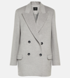 Joseph Jonas Wool-blend Coat In Light Grey Melange